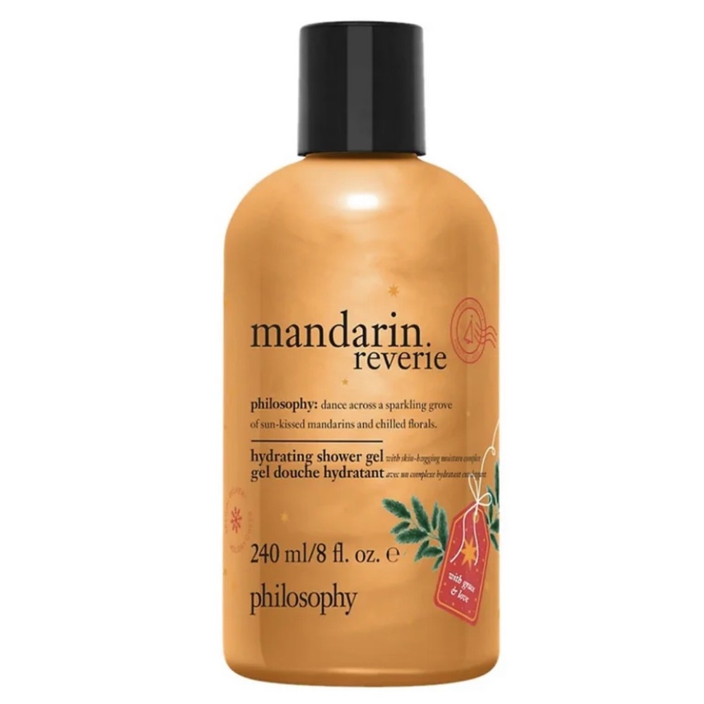 Philosophy Mandarin Reverie Hydrating Shower Gel 8 oz, Daily Body Cleanser NEW